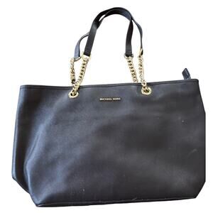 Michael Kors Jet Set tote brown with gold hardware